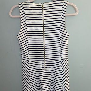 White and navy J.Crew dress